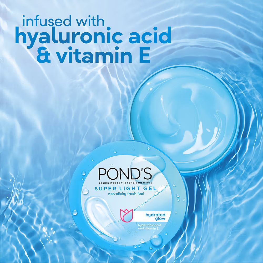 Pond's Super Light Gel Moisturiser with Hyaluronic Acid & Vitamin E